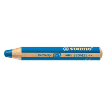 Stabilo Woody 3 in 1 Multi-Talented Jumbo Pencils - Blue - Single - 880/425