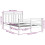 VidaXL (white, 150 x 200 cm) vidaXL Solid Wood Bed Frame Bedroom Bedstead Bed Base Multi Colours/Sizes 6