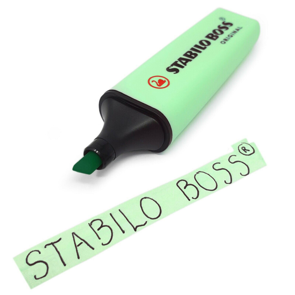 Stabilo Boss Highlighter Pens - Original Pastel Highlighter - Mint Green - Single (70/129)