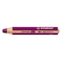 Stabilo Woody 3 in 1 Multi-Talented Jumbo Pencils - Lilac - Single - 880/370