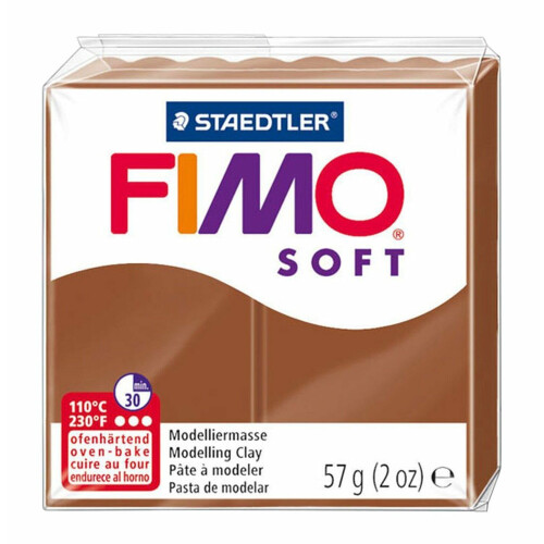 Staedtler FIMO Soft Polymer Oven Modelling Clay - 57g - Set of 3 - Caramel 1