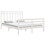 VidaXL (white, 150 x 200 cm) vidaXL Solid Wood Bed Frame Bedroom Bedstead Bed Base Multi Colours/Sizes 3