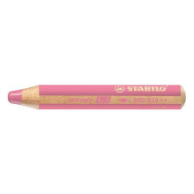 Stabilo Woody 3 in 1 Multi-Talented Jumbo Pencils - Pink - Single - 880/334