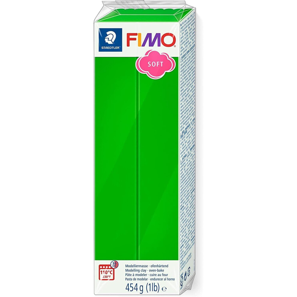 FIMO Soft 454g Polymer Modelling Oven Take Clay - Tropical Green