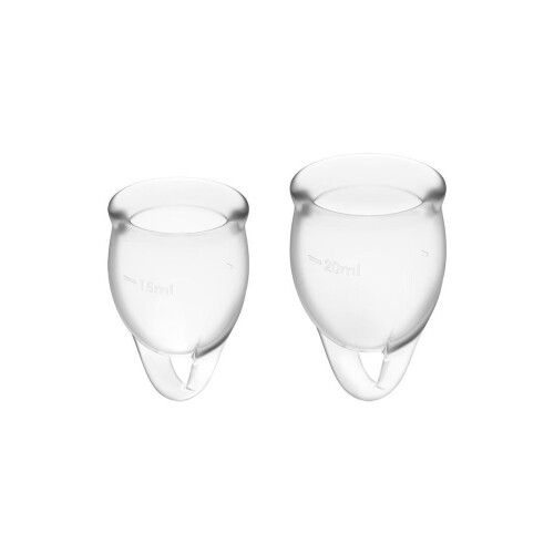 Ensemble de coupe menstruelle Satisfyer Feel Confident Transparent
