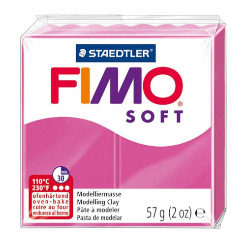 Staedtler FIMO Soft Polymer Oven Modelling Clay - 57g - Set of 3 - Raspberry 1