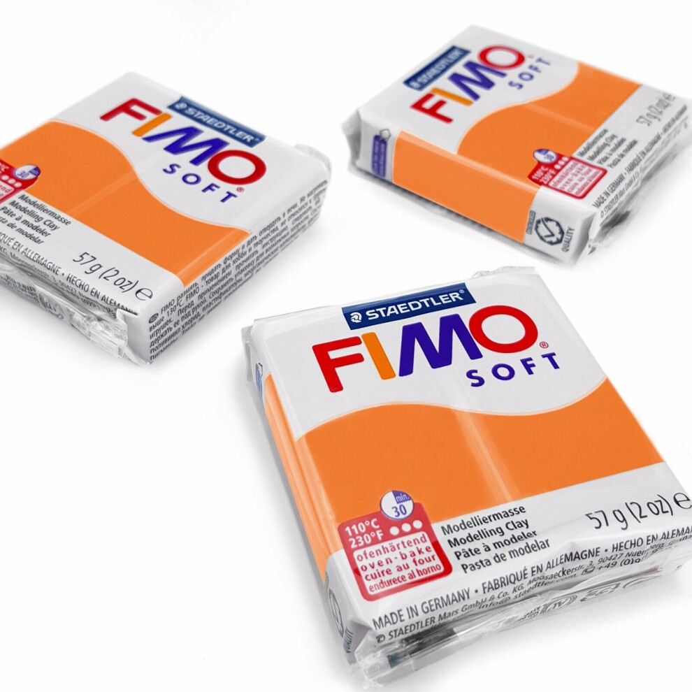 FIMO Soft Polymer Oven Modelling Clay - 57g - Set of 3 - Cognac