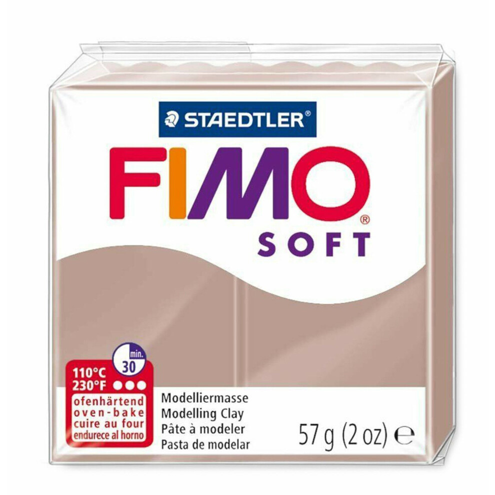 Staedtler Fimo Soft Polymer Modelling Clay - 57G - Taupe - 8020-87