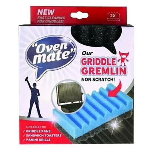 Ovenmate Griddle Gremlin Non Scratch Griddle Cleaning Pack 2