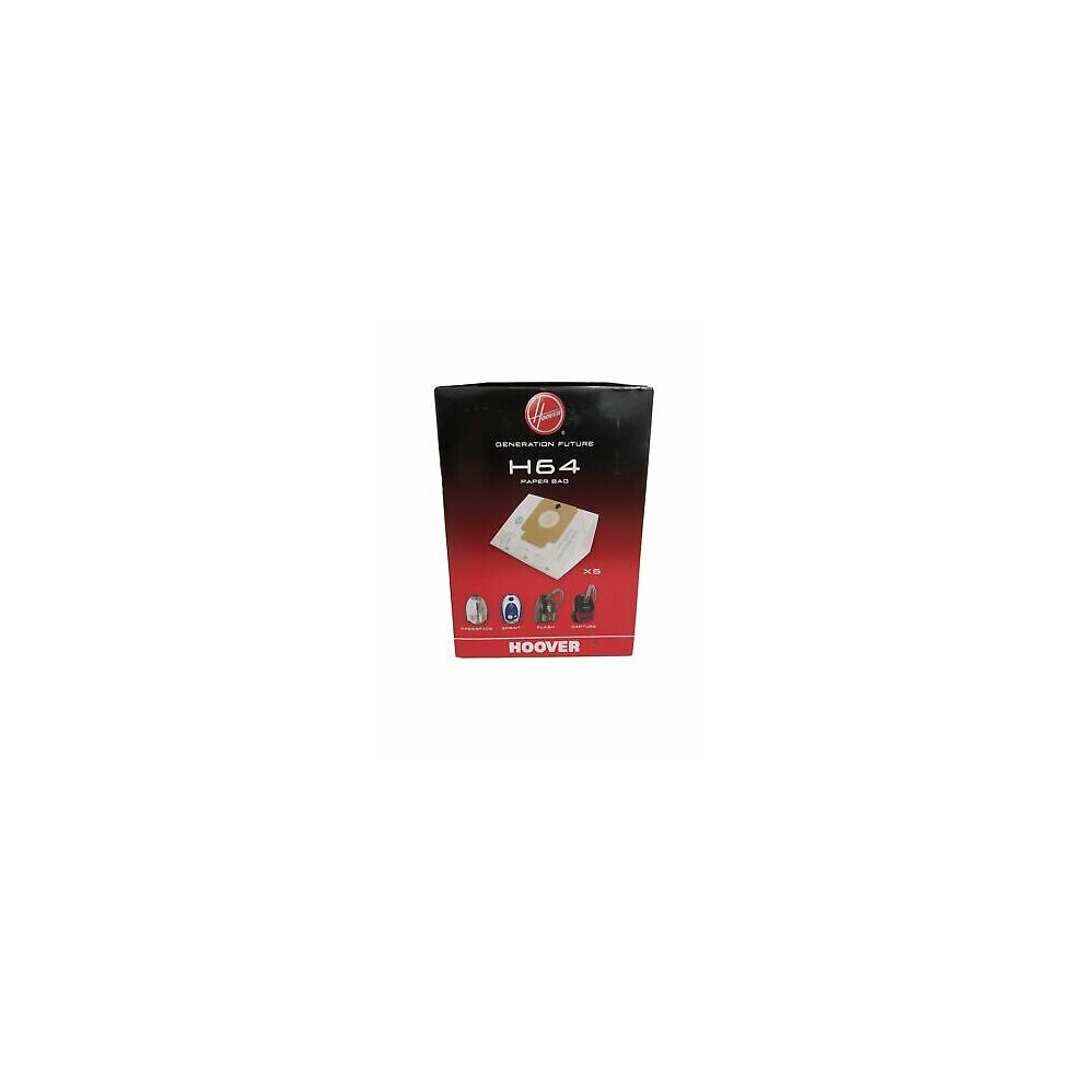 Hoover Genuine H64 Vacuum Cleaner Freespace Sprint Flash Paper Dust Bags 5 Pack