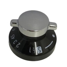 GENUINE Belling Gas Oven Control Knob Hob Cooker Switch Silver Black Chrome