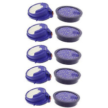5 x Washable Pre Motor & Post Hepa Filter Kit For DYSON DC24 DC24i Vacuum