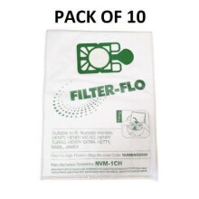 10 x Bags For Numatic GEORGE HOUND GVE370 HHR200-2 Vacuum Cloth Bags HEPAFLO