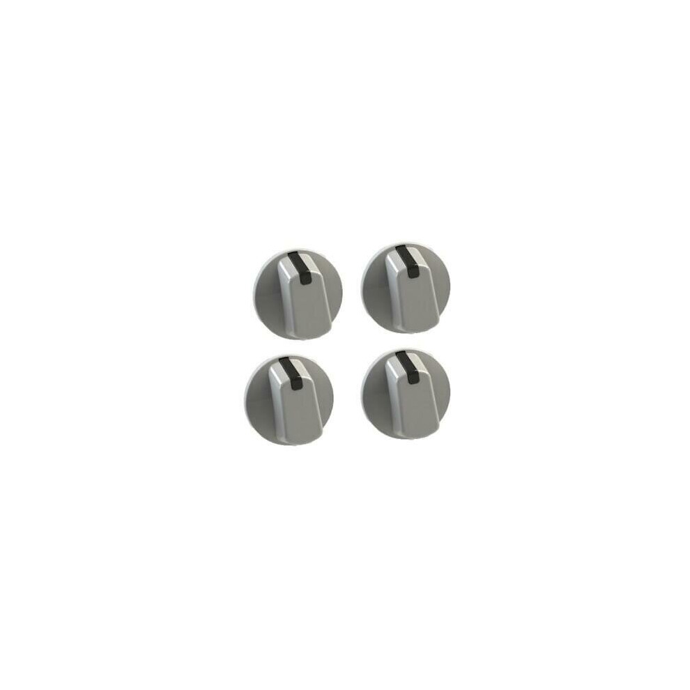 Universal Beko Montpellier 48mm White Cooker Control Knob Pack of 4