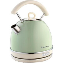 ARIETERetro Dome Kettle, 1.7 Litre, 200 W, Vintage Style, Green,