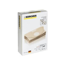 Genuine Karcher WD2/MV2 Series Vacuum Cleaner Bags 6.904-322.0 Pack of 5 fits WD2, WD3, MV2, A2000-A2099