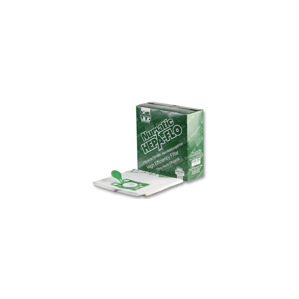 Numatic GEORGE NVM2BH NVM-2BH NVM 2BH NVM2B NVM 2B HEPA Flo Dust Bags Genuine 2b