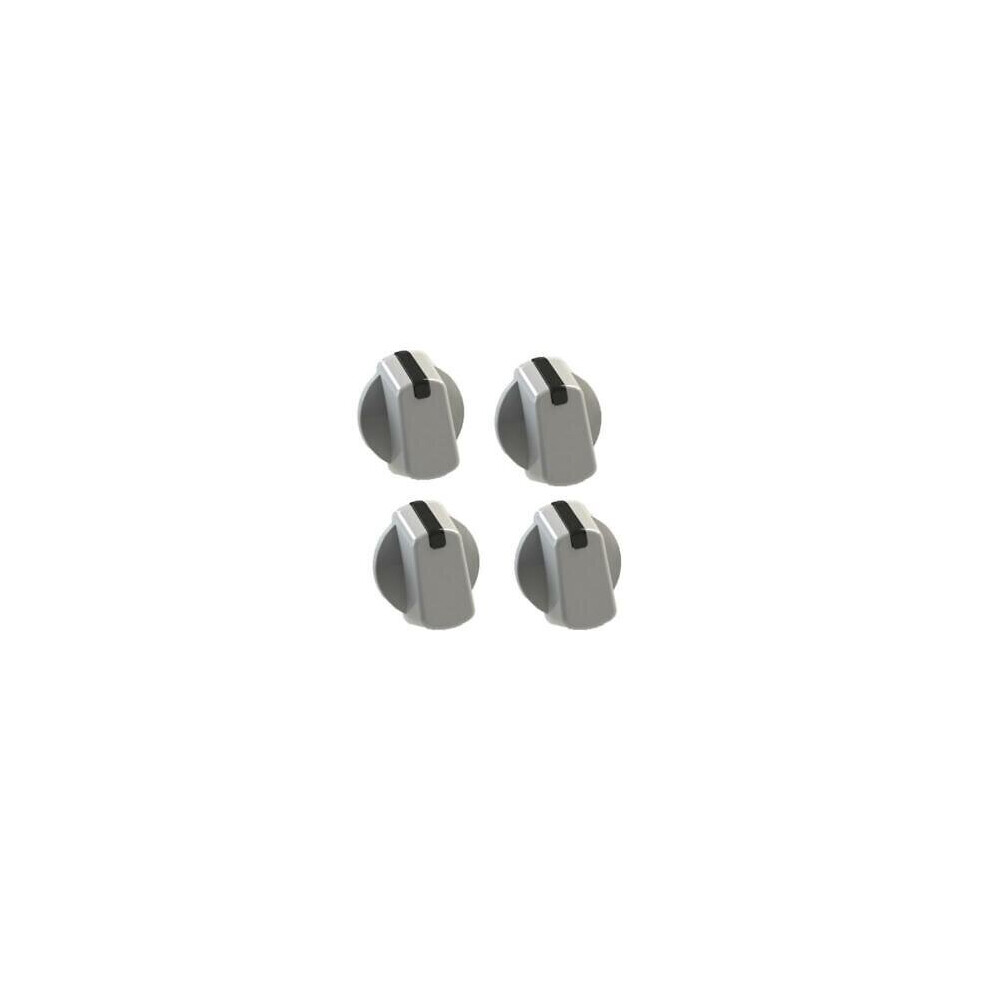 Universal 40mm White Cooker Control Knob Pack of 4