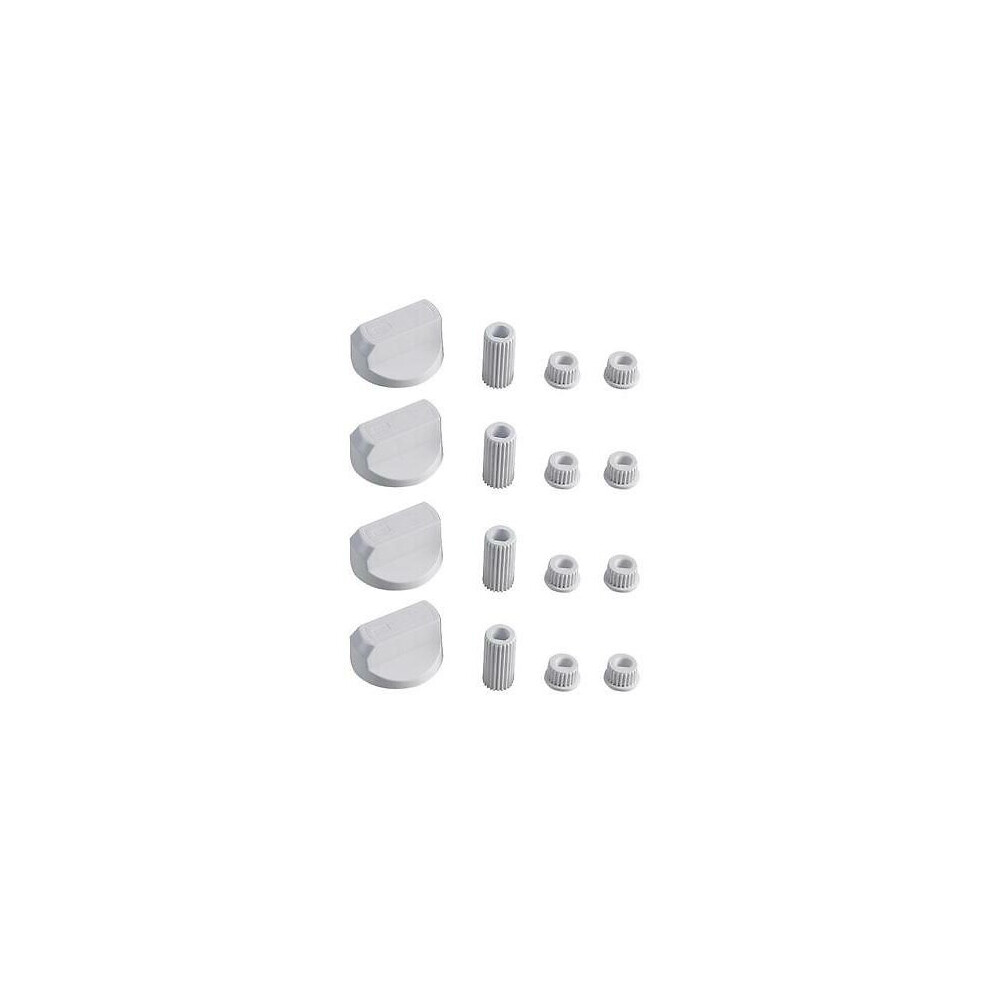4 X UNIVERSAL SMEG Cooker Oven Hob CONTROL KNOBS WHITE