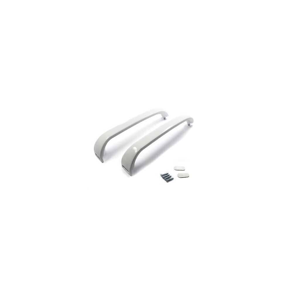 2 x Door Handles for Bosch Fridge Freezer Replacement White KSV KGS KGU KGV