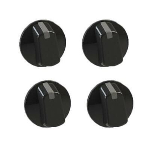 Wilson Universal 48mm Black Cooker Control Knob Pack of 4