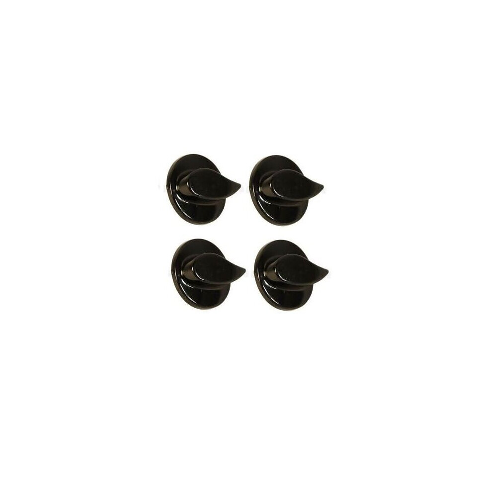 Beko Oven Cooker Hob Gas Flame Control Knob (Black, Pack of 4)