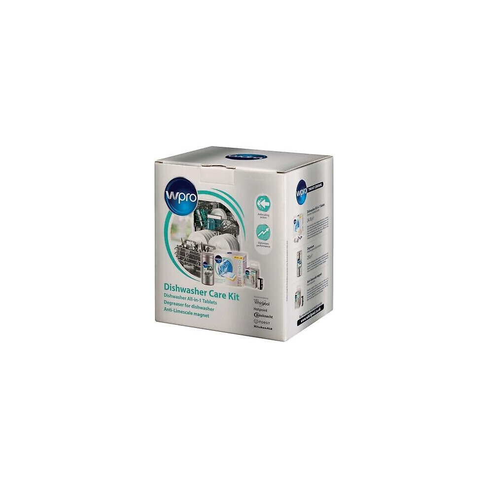 Hotpoint Genuine Wpro Dishwasher Cleaning Care Degreaser & Limescale Kit C00379698