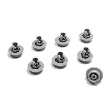 8x Dishwasher Lower Basket Wheels For Zanussi AEG Electrolux Tricity 50279059005