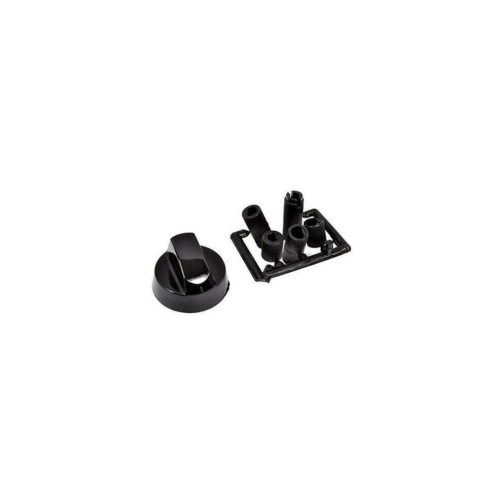 Universal Black Hotpoint Indesit Cooker Oven Hob Control Knob