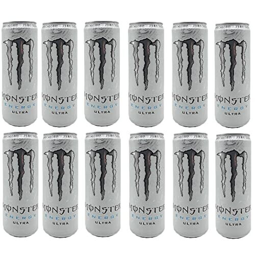 Monster Energy Monster Energy Drink Can - 500ml - Ultra White (12Pack)