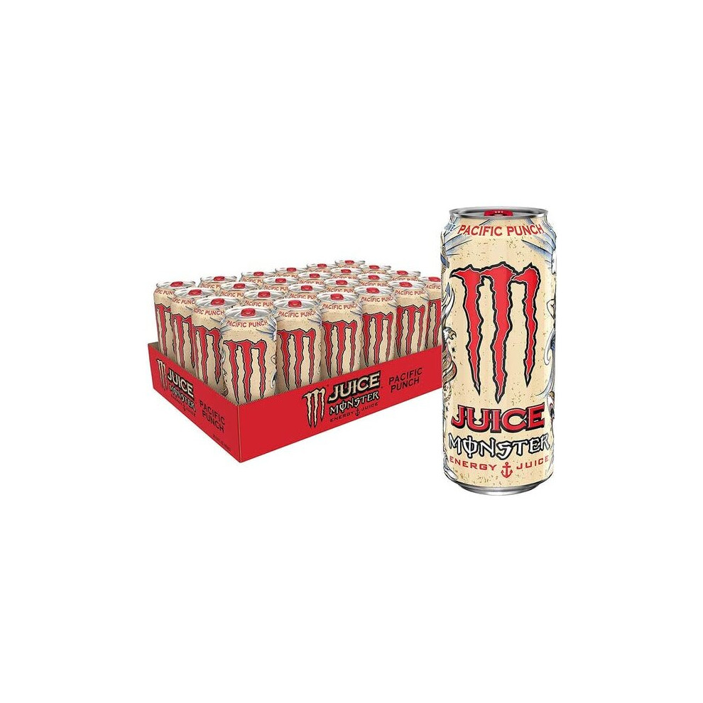 Monster Energy Drinks Pacific Punch Flavour Discounted Price 24 Cans Pack All Flavours Fast Delivery 500Ml