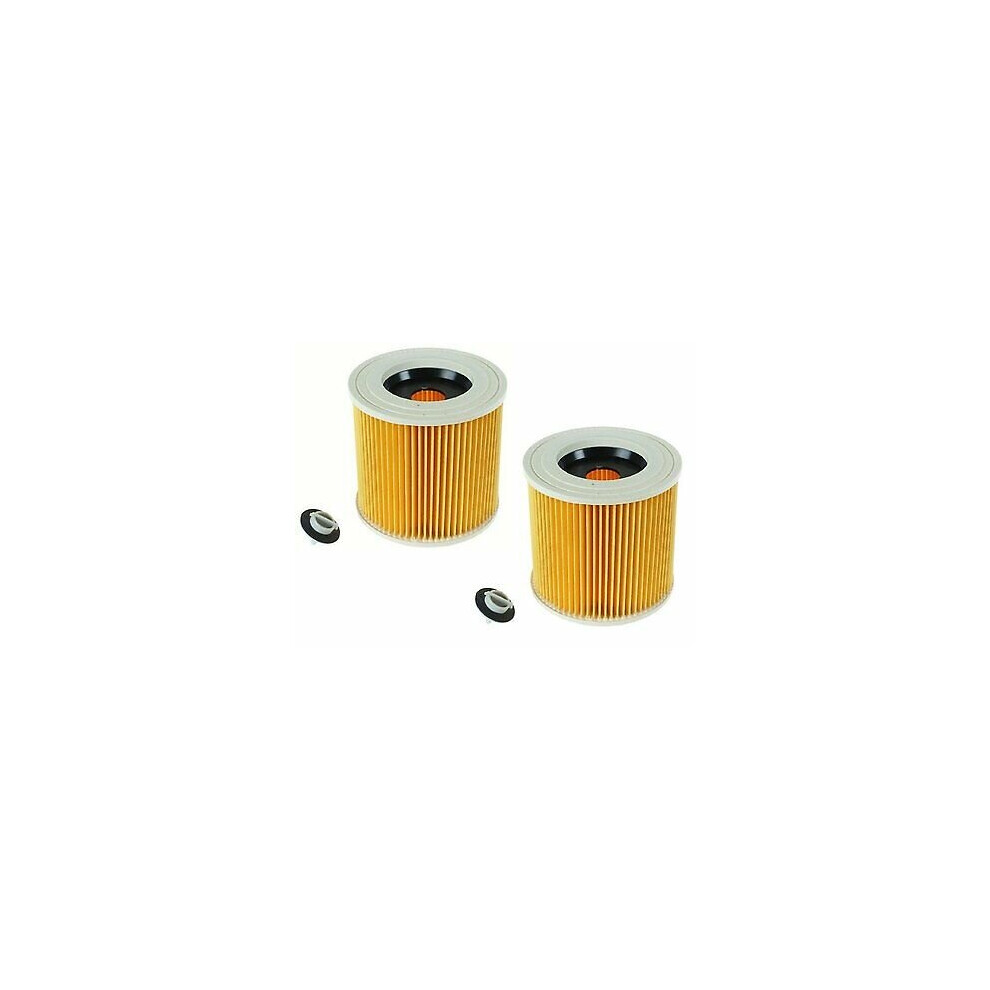 2 X Cartridge Filter For Karcher A2131PT A2204 Wet & Dry Vacuum Cleaners