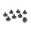 Electrolux Genuine Electrolux Dishwasher Lower Basket Wheel Pack Of 8 1