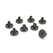 8 Genuine AEG Electrolux Zanussi Dishwasher Lower Basket Wheels Grey 50286965004