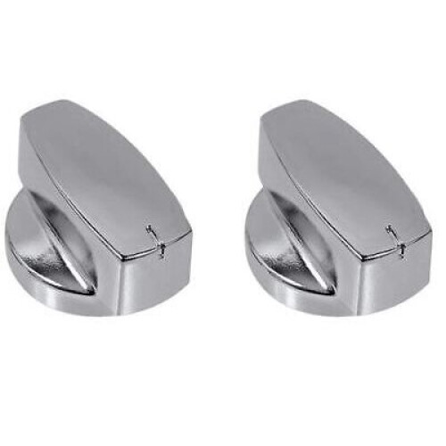 Belling BELLING Oven Cooker Control Knob Genuine Gas Hob Switch Silver Chrome Knobs x 2
