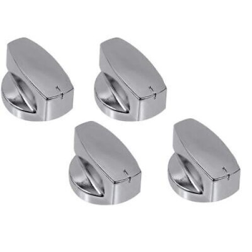 Belling BELLING Oven Cooker Control Knob Genuine Gas Hob Switch Silver Chrome Knobs x 4