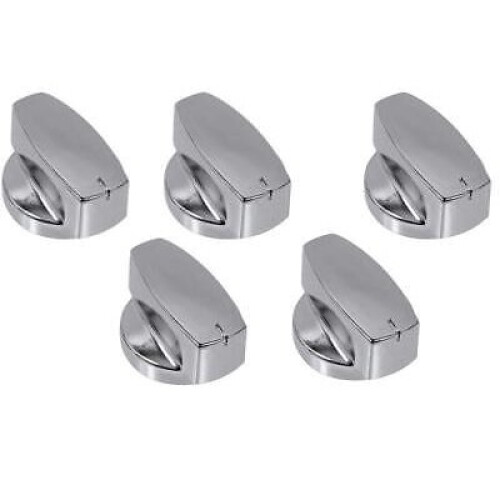 Belling BELLING Oven Cooker Control Knob Genuine Gas Hob Switch Silver Chrome Knobs x 5