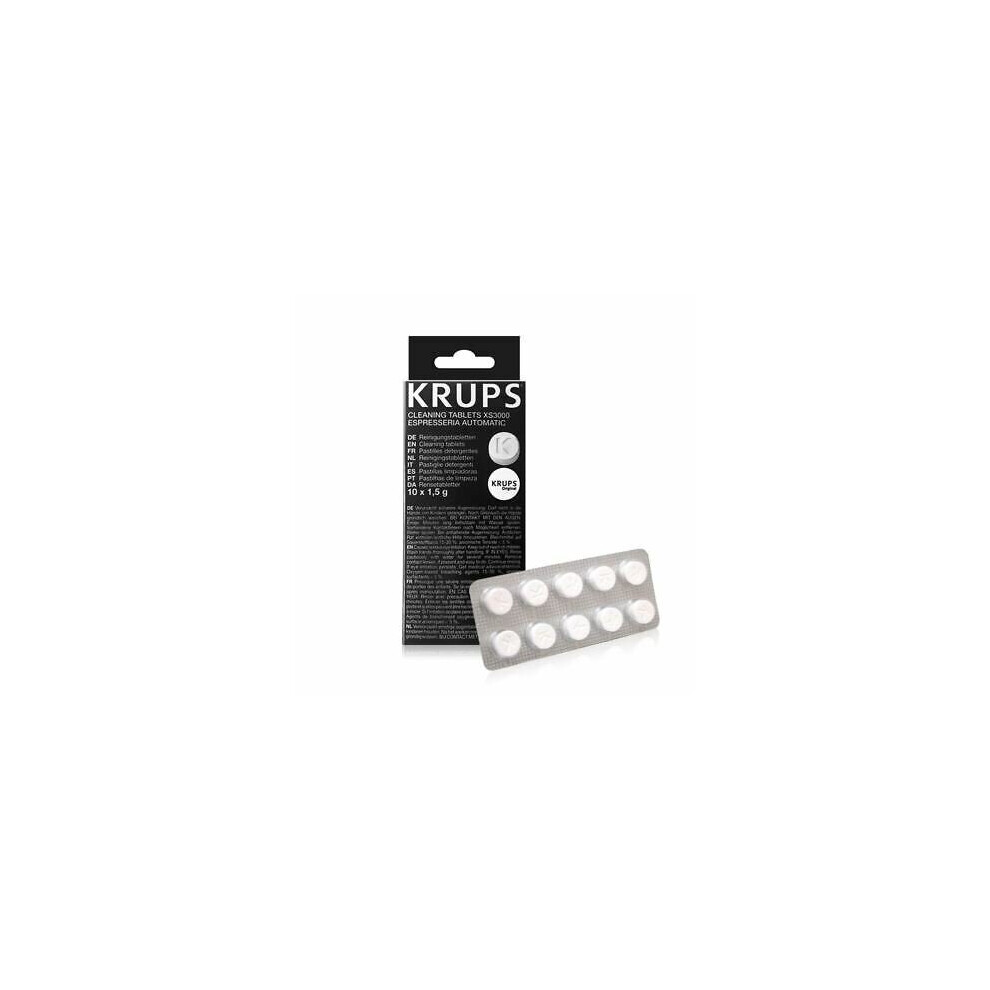 Cleaning Tablets Pack 10 XS3000 For Krups Coffee Makers