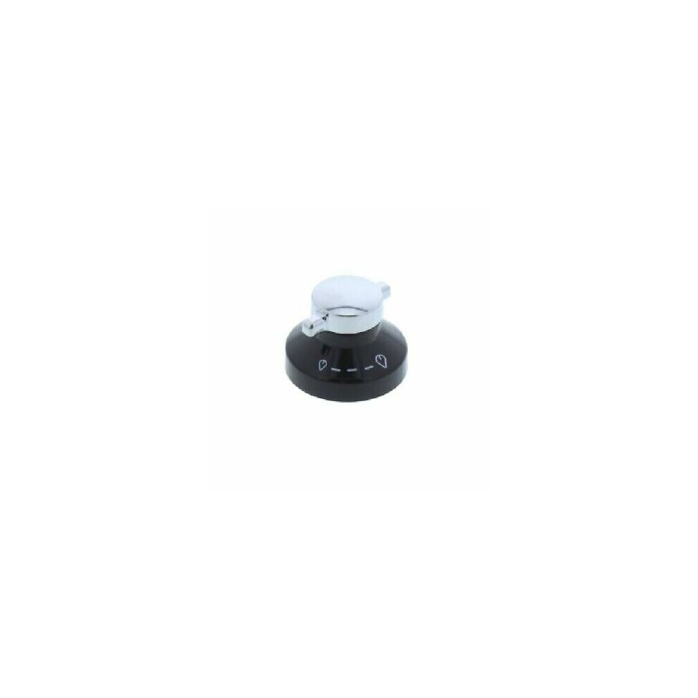 Genuine New World 444440036 600SIDLM Black Silver Knob Gas Oven Cooker Hob