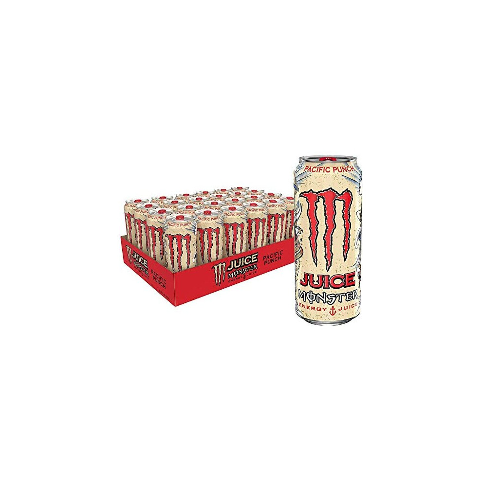 Monster Energy Energy Drink Pacific Punch Flavour Drinks (24 Pack), 500Ml