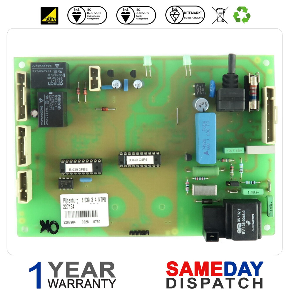 Glowworm Boiler PCB 2000801990 was S227030 2000227134