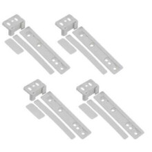 4 x Zanussi Integrated Fridge & Freezer Door Mounting Bracket Fixing Slide Kit
