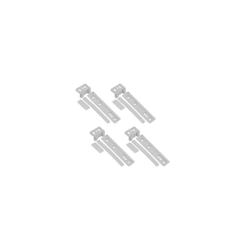 4 x Zanussi Integrated Fridge & Freezer Door Mounting Bracket Fixing Slide Kit