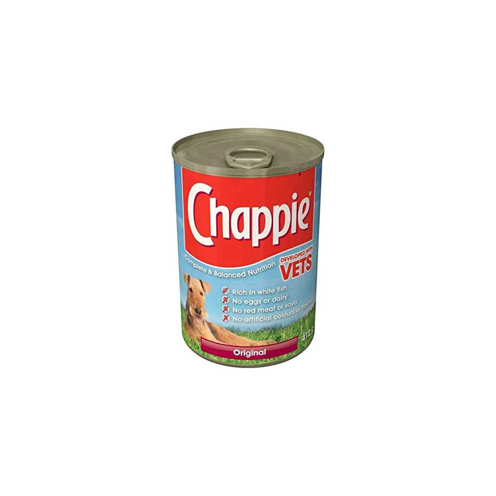 ( 12 Pack ) CHAPPIE Dog Tin Original 412g