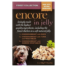 Encore Dog Jelly Pouch Finest Collection Multipack (5x100g) (Pack of 4)