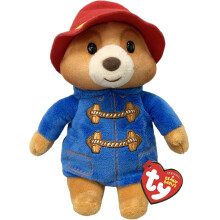 Ty Paddington Bear Beanie Boos | Beanie Baby Plüschspielzeug | Sammelbarer Kuschelteddy
