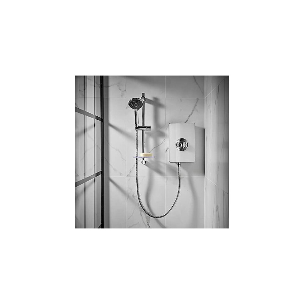 Triton Aspirante 9.5Kw Gloss White Electric Shower 5012663017818