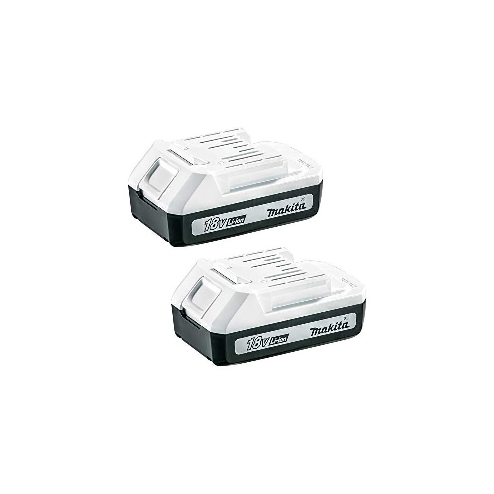 2 x Makita BL1815G 18v G-Series 1.3ah Lithium Ion Battery HP457D DF457D