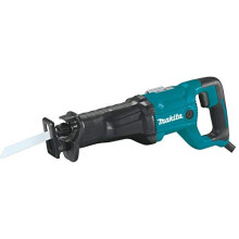 Makita JR3051TK/1 110V Reciprocating Saw - Variable Speed, 30mm Stroke, 255mm Wood Cut, 130mm Pipe Cut, 447mm Overall Length