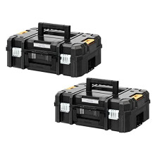 Dewalt DWST1-70703 TStak II Power Tool Storage Box 13.5L T-STAK Case - Twin Pack